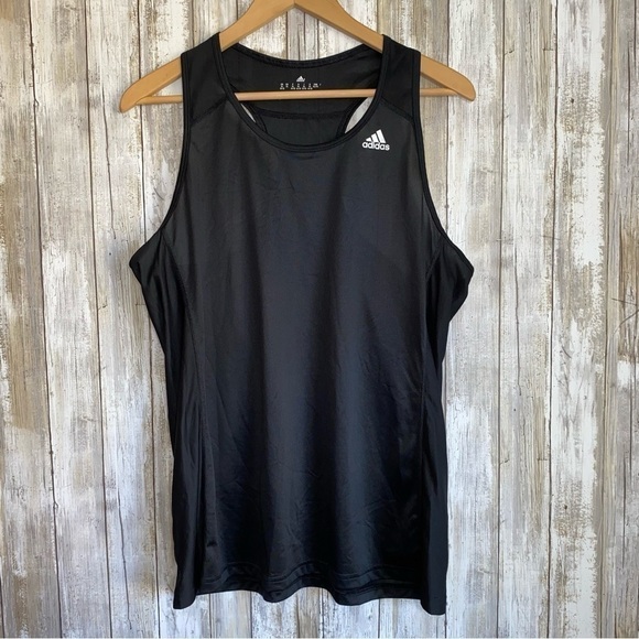 adidas Tops - Adidas Black Tech Fit Climalite Tank
